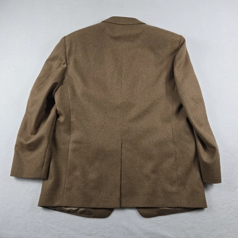 Samuelsohn Greenwich II Camelhair Sport Coat Men's Size 46R Brown 3 Button Notch